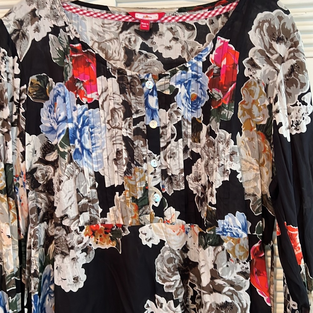 JOE BROWNS Boho Floral  Long Sleeved Tunic Top - Picture 5 of 9